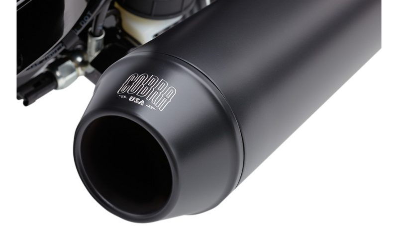 COBRA 4" El Diablo Exhaust - FXD '12-'17 - Black - 6477B