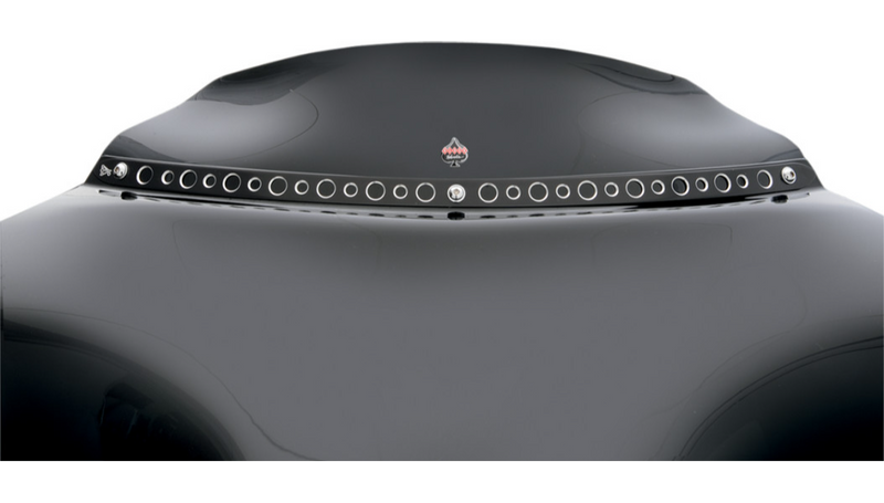 KLOCK WERKS Flare Windshield - 3-1/2" - Black - FLHT '96-'13 - KWW-01-0204