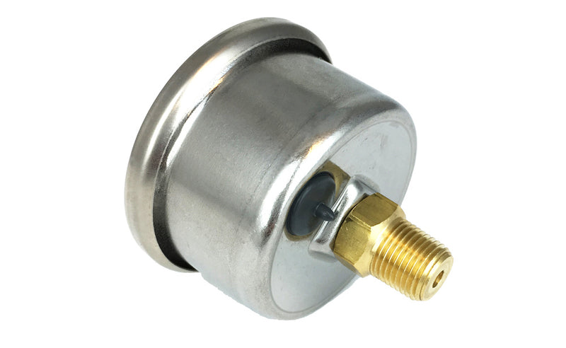 FEULING OIL PUMP CORP. Oil Pressure Gauge - 1.5" Dial - Back Port - White Face - 9042