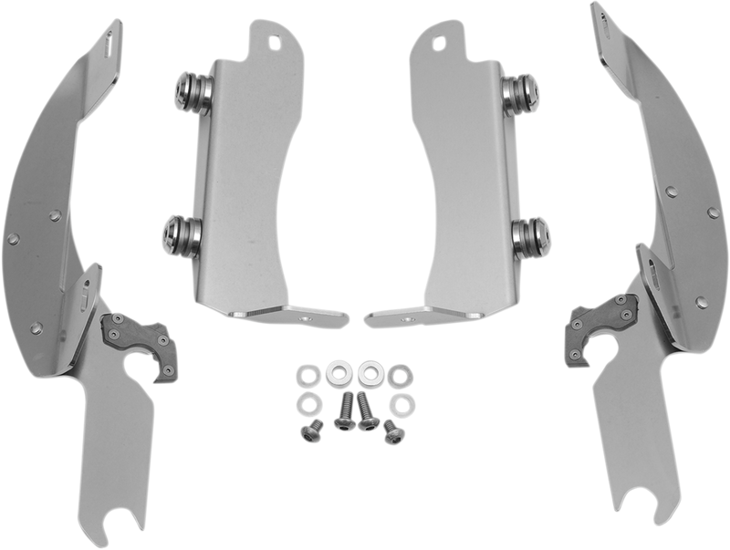 MEMPHIS SHADES Batwing Trigger Lock Mounting Kit - Kawasaki VN 1700 2009-2014 - Polished MEK1935 - PartsOutlet.com.au