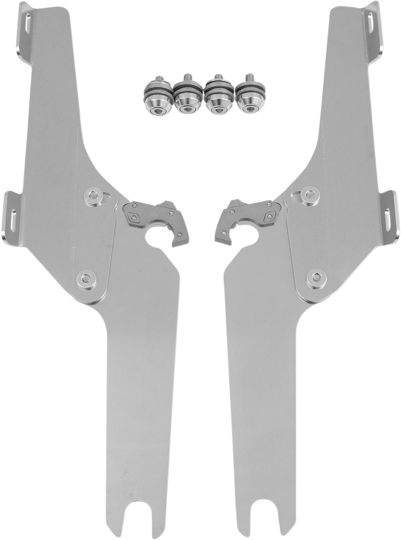 MEMPHIS SHADES Batwing Trigger Lock Mounting Kit - Kawasaki VN 1600 2003-2008 - Polished MEK1940 - PartsOutlet.com.au