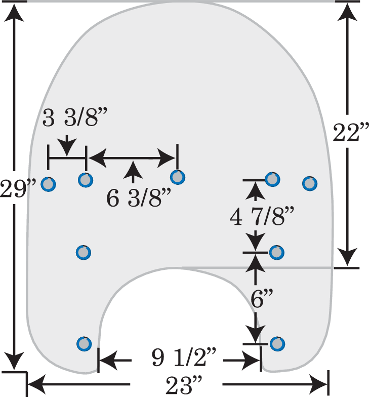 MEMPHIS SHADES Road King Replacement Plastic - 21" - Clear - FLHR '94-'22 - MEP6420