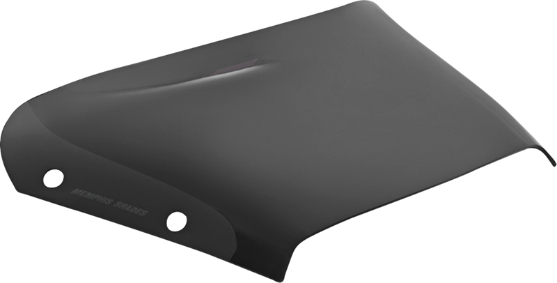 MEMPHIS SHADES Spoiler Windshield - 2" - Dark Black Smoke - FLHX MEP88610