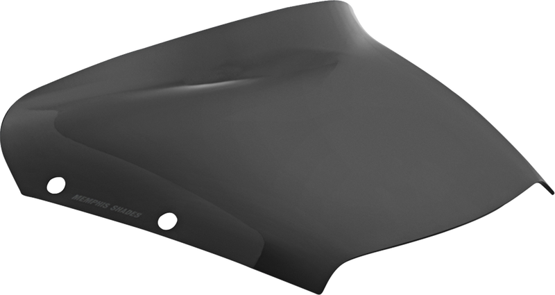 MEMPHIS SHADES Spoiler Windshield - 3" - Dark Black Smoke - FLHX MEP88710