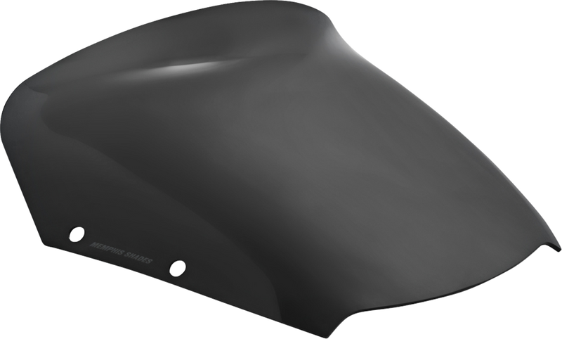 MEMPHIS SHADES Spoiler Windshield - 6" - Dark Black Smoke - FLHX MEP89010