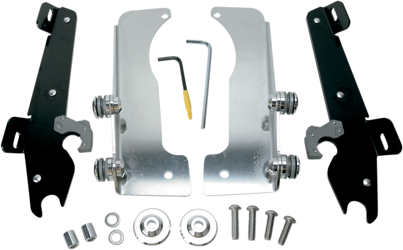 MEMPHIS SHADES Batwing Trigger Lock Mounting Kit - Yamaha Stratoliner 2006-2015 - Black MEK1938 - PartsOutlet.com.au