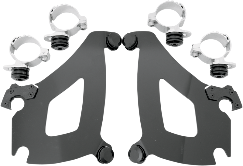 MEMPHIS SHADES Bullet Mounting Kit - Yamaha Stryker & Honda Stateline - Black MEK1959 - PartsOutlet.com.au