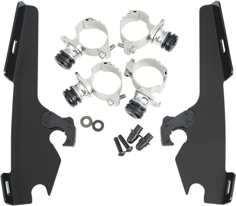 MEMPHIS SHADES Batwing Trigger Lock Mounting Kit - Honda VT 750/1100 1995-2014 - Black MEK1957 - PartsOutlet.com.au