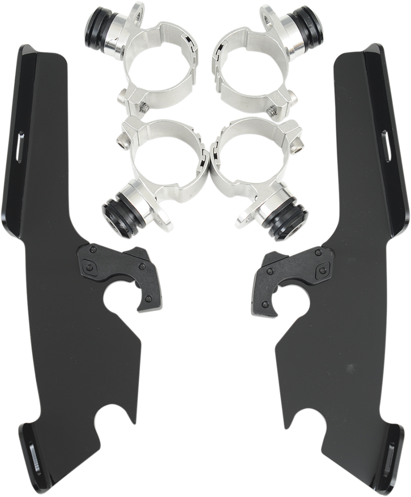 MEMPHIS SHADES Fats/Slim Trigger Lock Mounting Kit - Kawasaki/Yamaha - Black MEB8982 - PartsOutlet.com.au