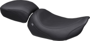 MUSTANG Wide Tripper™ Solo Seat - No Backrest Receiver - Black Stitch - FLT/FLH '23-'25 88603