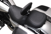 MUSTANG Wide Tripper™ Solo Seat - Backrest Receiver - Black Stitch - FLT/FLH '23-'25 89402