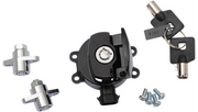 DRAG SPECIALTIES Side Hinge Ignition Switch with Saddlebag Lock - Harley-Davidson 2013-2024 - Gloss Black E21-0214GB/50 - PartsOutlet.com.au