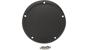 DRAG SPECIALTIES Wrinkle Black Derby Cover - Harley-Davidson 2015-2024 - D33-0110WB - PartsOutlet.com.au