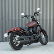 BILTWELL Handlebar - Tracker High - TBW & Slotted - Black 6009-2017 - PartsOutlet.com.au