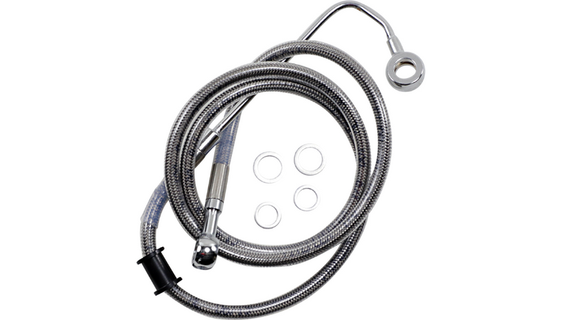 DRAG SPECIALTIES Brake Line - +8" - Stainless Steel - '15-'17 Softail - 618299-8