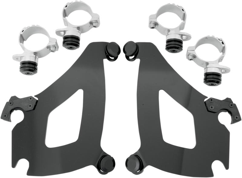 MEMPHIS SHADES Bullet Mounting Kit - Kawasaki Vulcan & Yamaha V-Star - Black MEK1972 - PartsOutlet.com.au