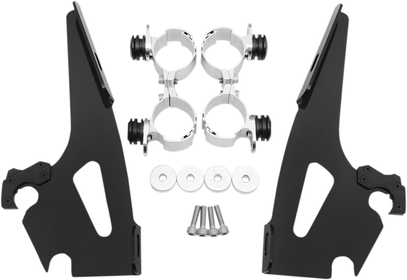 MEMPHIS SHADES Fats/Slim Trigger Lock Mounting Kit - Wide - Shadow 1997-2007 - Black MEB8964 - PartsOutlet.com.au