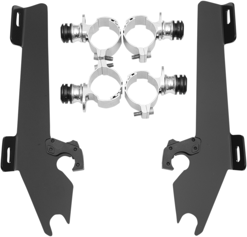 MEMPHIS SHADES Batwing Trigger Lock Mounting Kit - Honda VT 1300CS 2010-2014 - Black MEK1967 - PartsOutlet.com.au