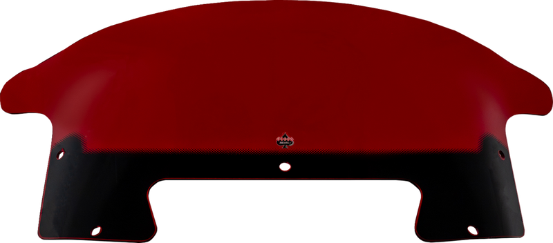 KLOCK WERKS Windshield - 9" - Red - Chieftain PowerPlus/Roadmaster PowerPlus KWW-04-0651
