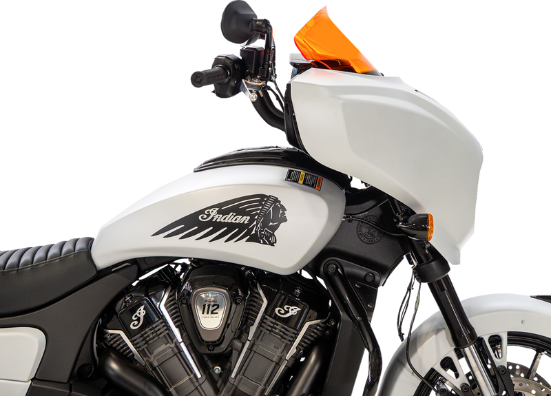 KLOCK WERKS Windshield - 9" - Orange - Chieftain PowerPlus/Roadmaster PowerPlus KWW-04-0652