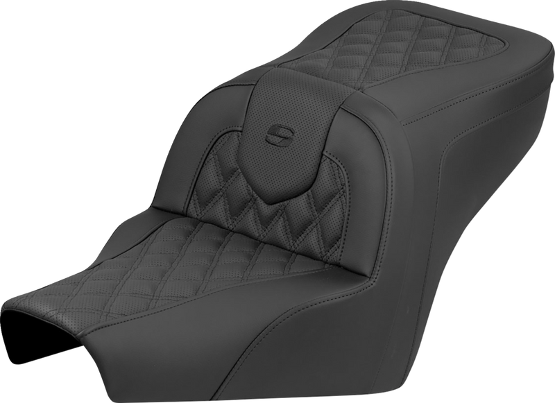 SADDLEMEN Roadsofa™ Seat - Lattice Stitch - No Backrest - BMW R18 '22-'25 B22-07-182