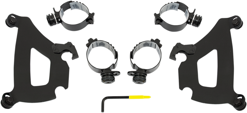 MEMPHIS SHADES Bullet Mounting Kit - Yamaha Warrior 2002-2010 - Black MEB1991 - PartsOutlet.com.au