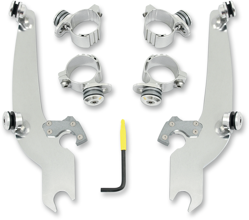 MEMPHIS SHADES Trigger Lock Sportshield Mounting Kit - Bolt 2014-2023 - Polished MEK1992 - PartsOutlet.com.au