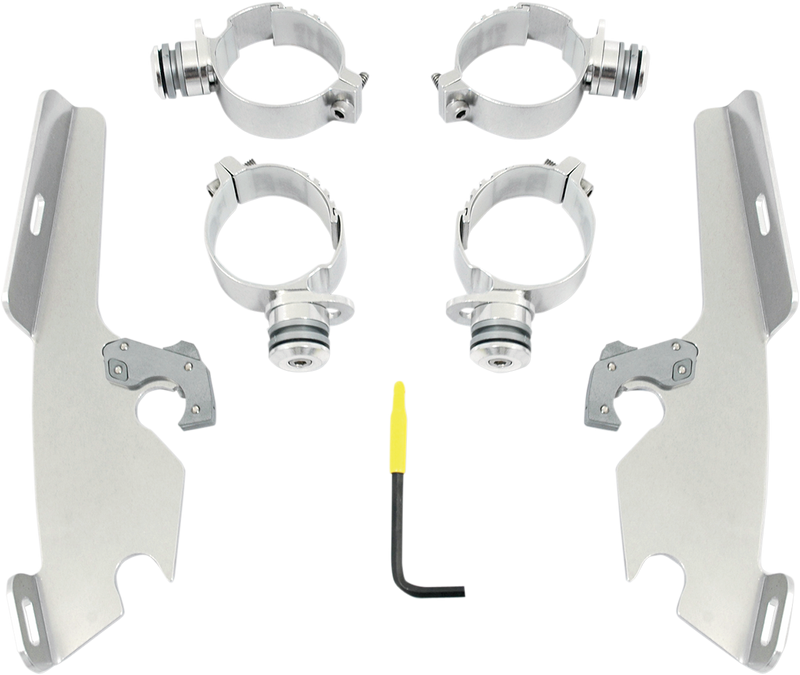 MEMPHIS SHADES Fats/Slim Trigger Lock Mounting Kit - M50 2005-2009 - Polished MEK1989 - PartsOutlet.com.au