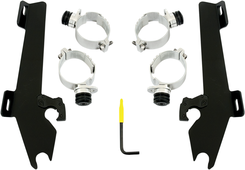 MEMPHIS SHADES Batwing Trigger Lock Mounting Kit - Suzuki M50 2005-2009 - Black MEB1990 - PartsOutlet.com.au