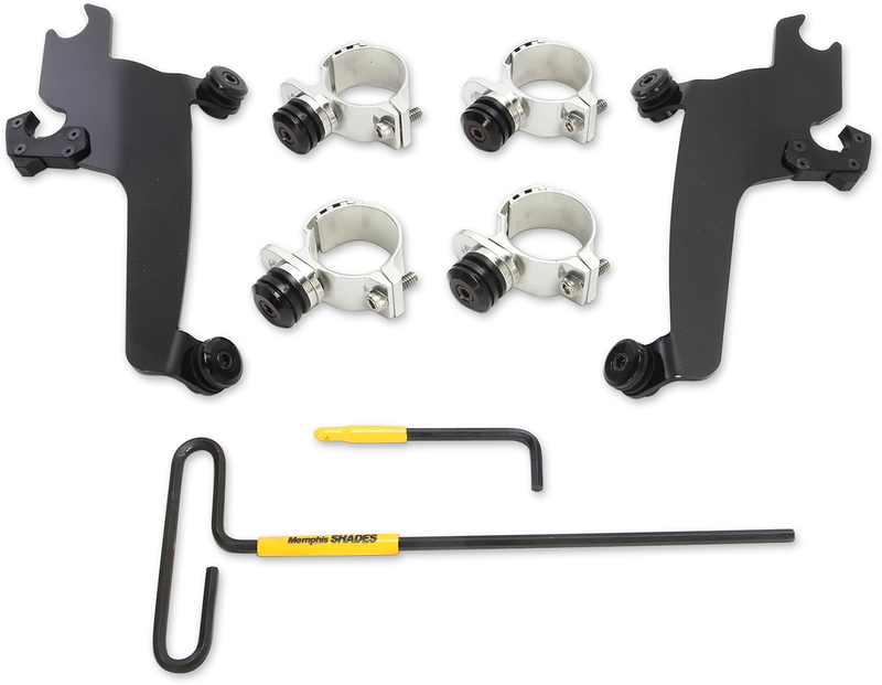 MEMPHIS SHADES Trigger Lock Sportshield Mounting Kit - Vegas 2004-2017 - Black MEB2020 - PartsOutlet.com.au