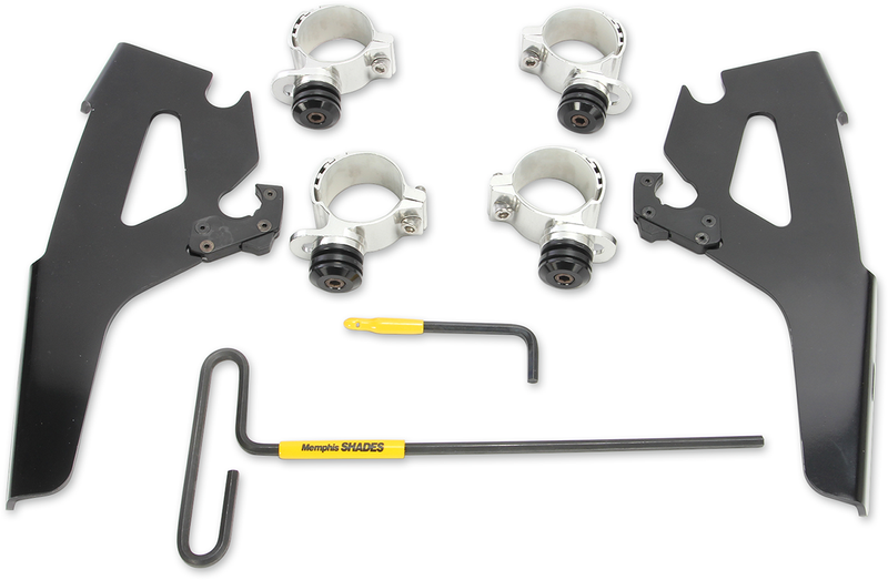 MEMPHIS SHADES Fats/Slim Trigger Lock Mounting Kit - Vegas 2004-2017 - Black MEB2021 - PartsOutlet.com.au