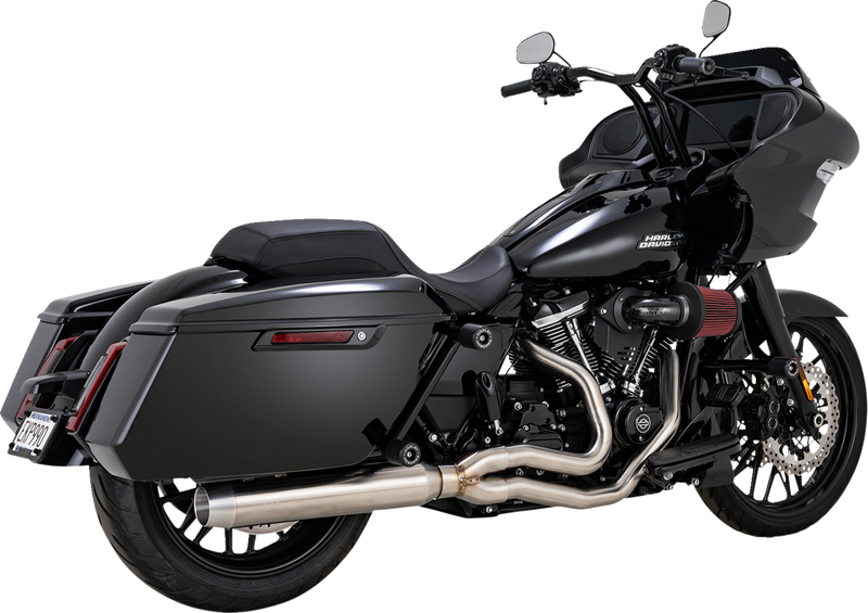 VANCE & HINES 2-into-1 Gaslighter Exhaust System with Heat Shields - M8 Touring - Brushed 27346