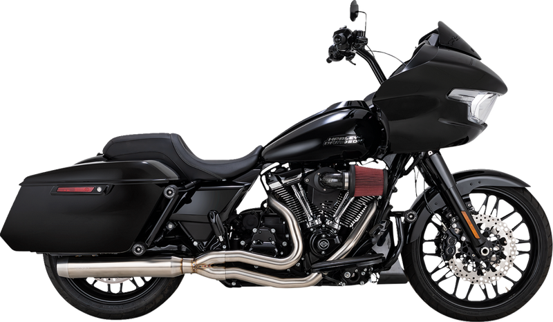 VANCE & HINES 2-into-1 Gaslighter Exhaust System with Heat Shields - M8 Touring - Brushed 27346