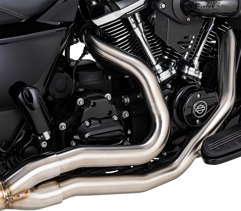 VANCE & HINES 2-into-1 Gaslighter Exhaust System with Heat Shields - M8 Touring - Brushed 27346