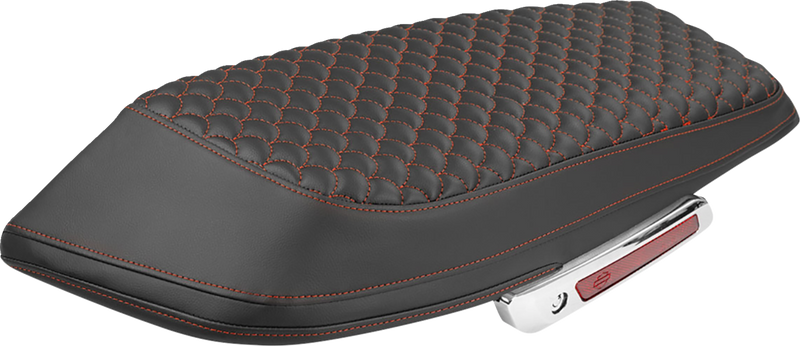 SADDLEMEN Saddlebag Lid Covers - Dragon Scale - Red Stitch - FLH/FLT '23-'25 L870-23-20904