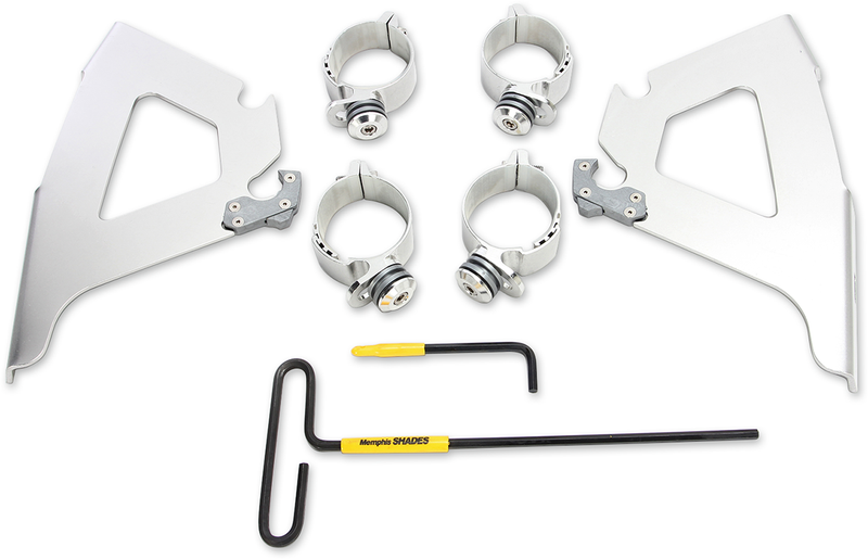 MEMPHIS SHADES Fats/Slim Trigger Lock Mounting Kit - Hammer 2004-2015 - Polished MEK2023 - PartsOutlet.com.au