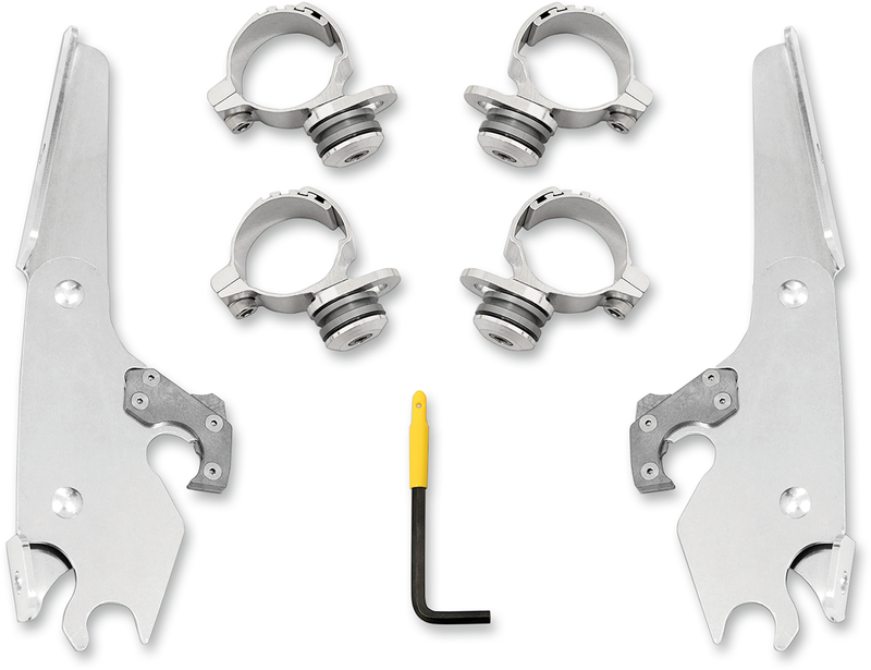 MEMPHIS SHADES Batwing Mounting Kit - Polished - Scout 2015-2024 - MEK2027 - PartsOutlet.com.au