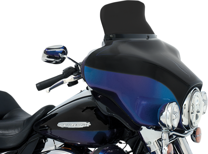 MEMPHIS SHADES Spoiler Windshield - 6-1/2" - Dark Black Smoke - FLH '96-'13 - MEP84410