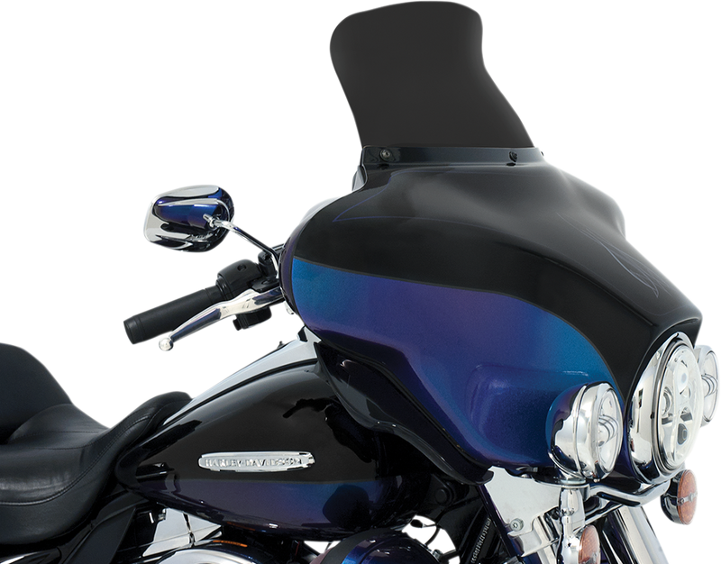 MEMPHIS SHADES Spoiler Windshield - 9" - Dark Black Smoke - FLH '96-'13 - MEP84510