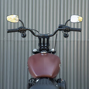 BILTWELL Handlebar - Tracker High - TBW & Slotted - Chrome 6009-1057 - PartsOutlet.com.au