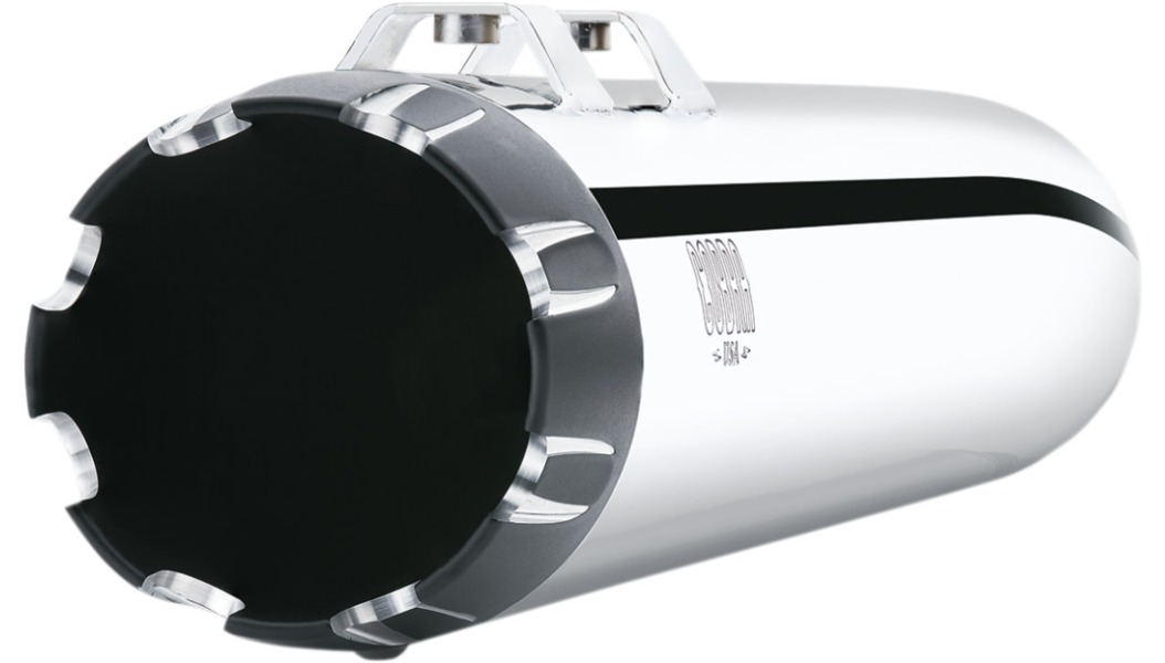 COBRA 4" Mufflers for '95-'16 FL - Chrome 6266