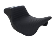 LE PERA Kickflip Dual Seat With Pleated Gripper Tape. Fits Touring 2008up - LK-597PTGP - PartsOutlet.com.au