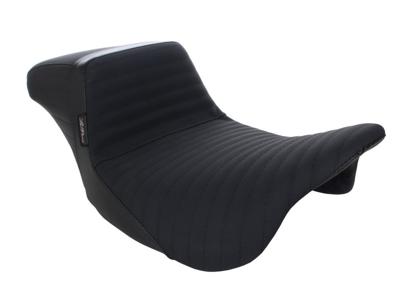 LE PERA Kickflip Dual Seat With Pleated Gripper Tape. Fits Touring 2008up - LK-597PTGP - PartsOutlet.com.au