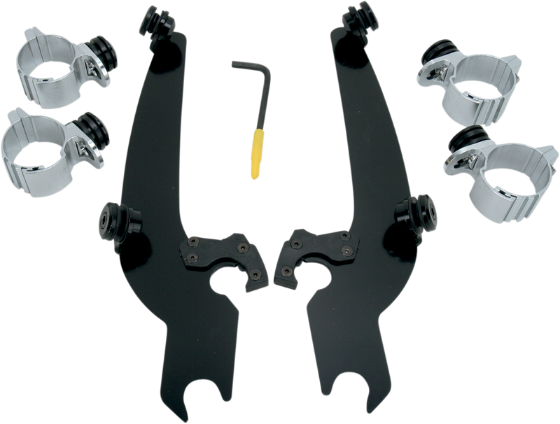 MEMPHIS SHADES Sportshield Trigger-Lock Mounting Kit - Black - Narrow - Harley-Davidson 1973-2019 - MEB8919 - PartsOutlet.com.au