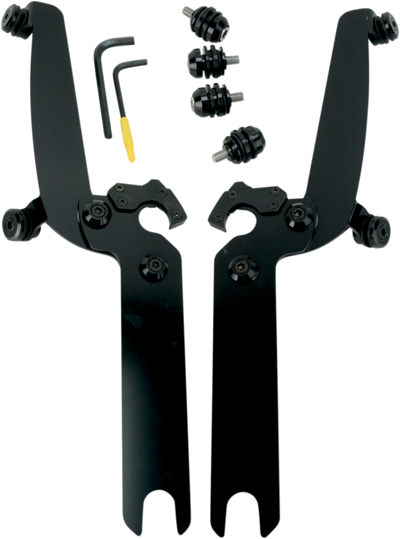 MEMPHIS SHADES Sportshield Trigger-Lock Mounting Kit - Black - Covered - Harley-Davidson 1986-2017 - MEB8922 - PartsOutlet.com.au