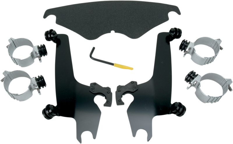 MEMPHIS SHADES Sportshield Trigger-Lock Mounting Kit - Black - Harley-Davidson 2002-2011 - MEB8927 - PartsOutlet.com.au