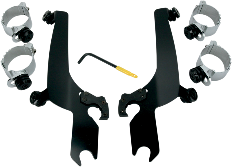 MEMPHIS SHADES Sportshield Trigger-Lock Mounting Kit - Black - Harley-Davidson & Yamaha XV - MEB8929 - PartsOutlet.com.au