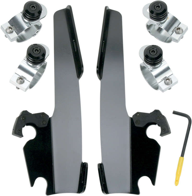 MEMPHIS SHADES Fats/Slim Trigger Lock Mounting Kit - Narrow - Black - Harley-Davidson 1973-2021 - MEB8967 - PartsOutlet.com.au