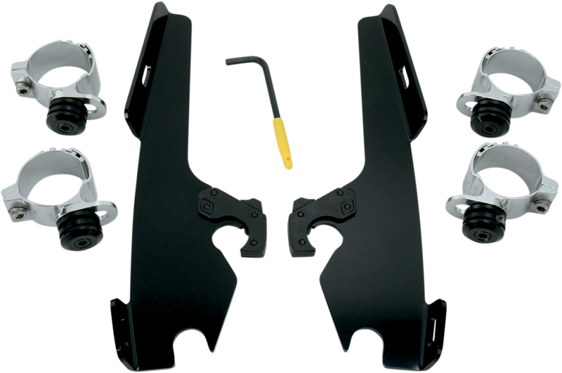 MEMPHIS SHADES Fats/Slim Trigger Lock Mounting Kit - Wide 1980-2013 - Black MEB8968 - PartsOutlet.com.au