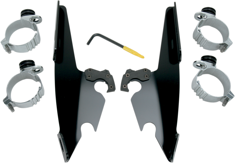MEMPHIS SHADES Fats/Slim Trigger Lock Mounting Kit - Black - Dyna 2006-2024 - MEB8976 - PartsOutlet.com.au